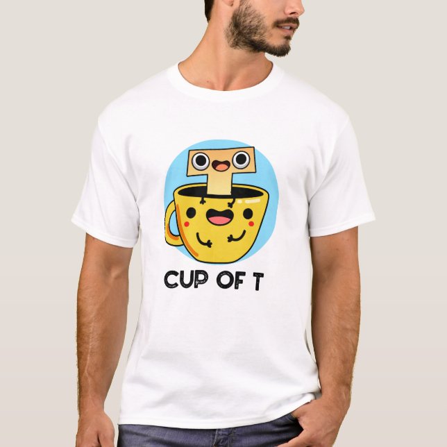 Camiseta Taça De T Engraçado Alphabet Tea Pun (Frente)