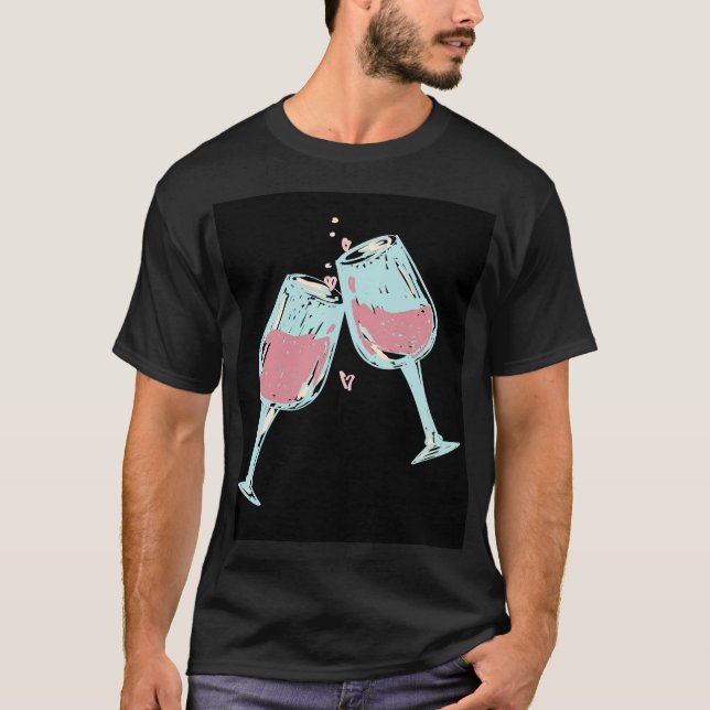 Camiseta taça de vinho (Frente)