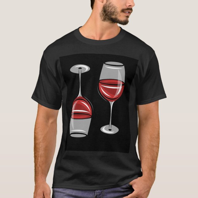 Camiseta taça de vinho (Frente)