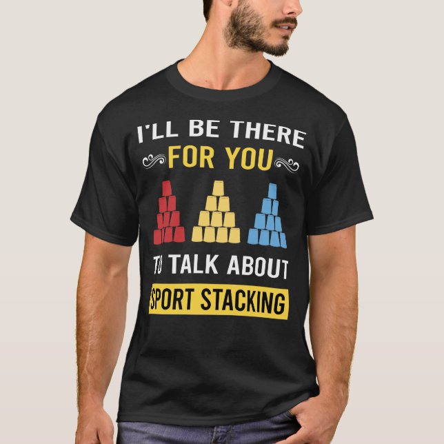 Camiseta Taca Empilhamento de Copos Empilhamento Rápido Cop (Frente)