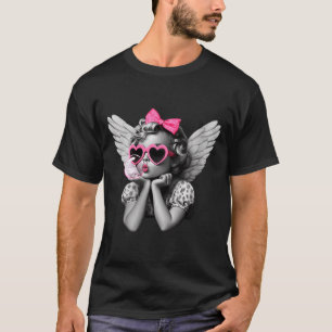 Camiseta Taça Feminina Cupido Sopra Coração de Bolha Sungle