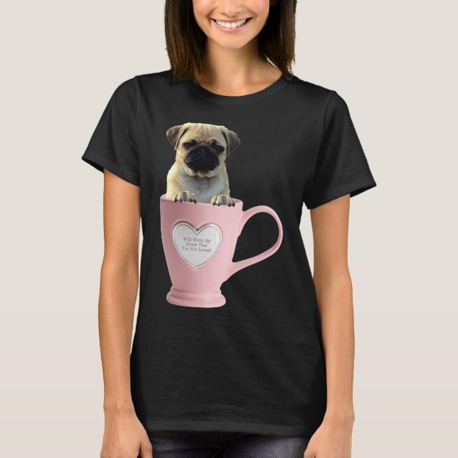 Camiseta Taça Pug L Classic T-Shirt 2 (Frente)