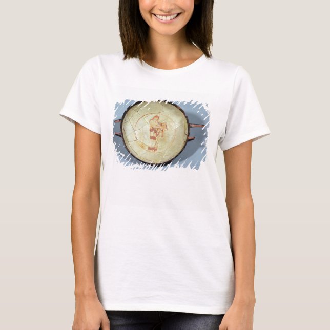 Camiseta Taça sem pé, Muse de pé jogando a lira, (Frente)