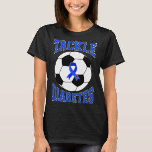 Camiseta Tackear Awarenes da Diabetes Azul do Futebol
