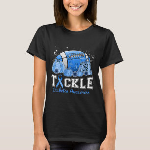 Camiseta Tackle Diabetes Azul Fita Dibetes Awarene