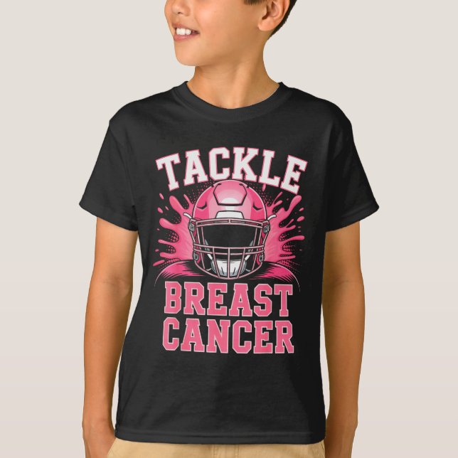 Camiseta Tackle Football Breast Cancer Awareness Nk Ribbon  (Frente)