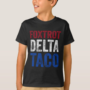 Camiseta Taco8 Delta Foxtrot Engraçado