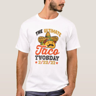 Camiseta Taco 2-22-22-22 Comida mexicana Terça-feira