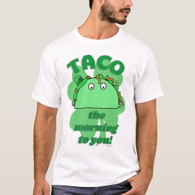 Camiseta Taco, a Manhã Engraçada São Patrick Mashup (Frente)