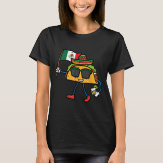 Camiseta Taco Bandeira México Cinco De Mayo Mexicano