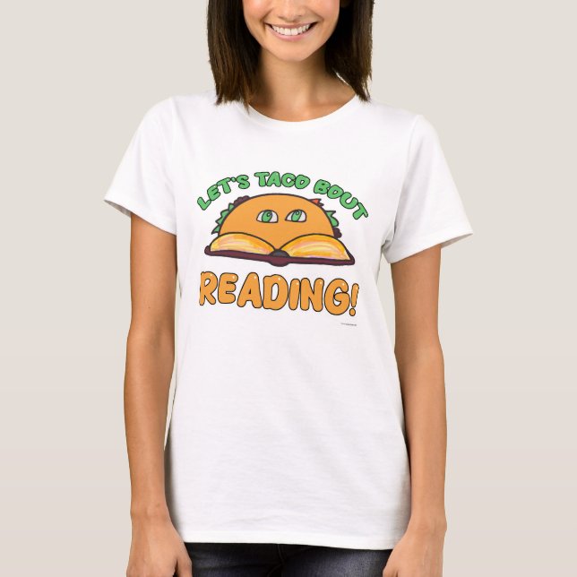 Camiseta Taco Bout Lendo Cartografia do Livro Divertido (Frente)