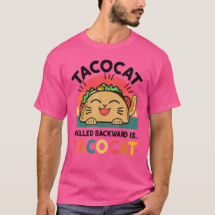 Camiseta Taco Ca Kids Men Mulheres Ortografadas Para Trás T