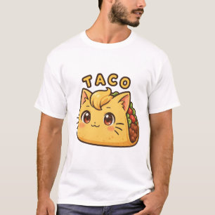 Camiseta Taco Cat Design para Taco Terça-feira e Cinco de M