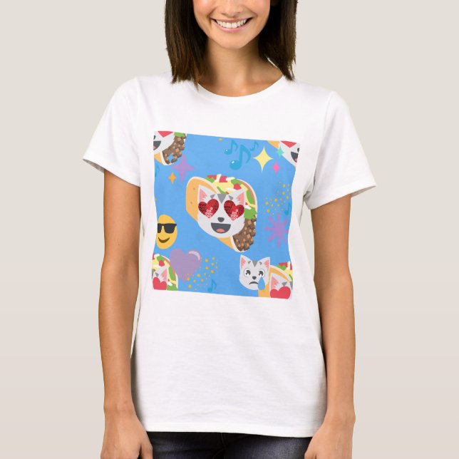 Camiseta taco cat emoji (Frente)