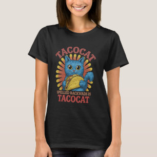Camiseta Taco Cat Escrito ao Contrário é Taco Cat Divertido