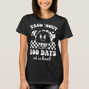 Camiseta Taco cerca de 100 dias de escola retrô 70