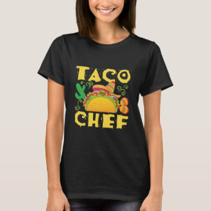Camiseta Taco Chef Cook Comida mexicano