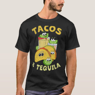 Camiseta Taco Comida Mexicana E Beber Tacos e Tequila