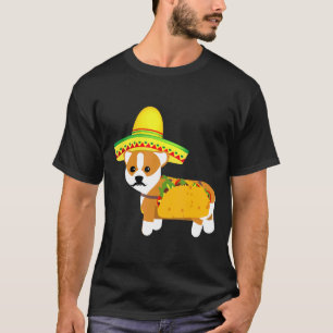 Camiseta Taco Corgi Mexicano Festa Cinco De Mayo Cachorro T