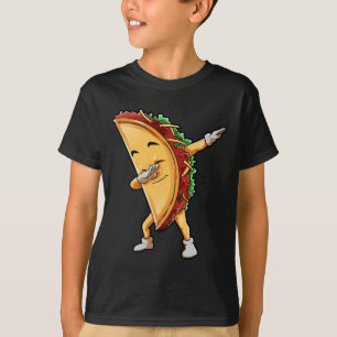 Camiseta Taco Dabbing Cinco De Mayo Engraçado Meninos Mexic