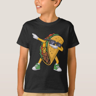 Camiseta Taco Dabbing Cinco De Mayo Engraçado Rapazes Homen
