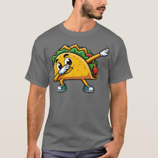 Camiseta Taco Dabbing Comida Rápida Diversão amigos