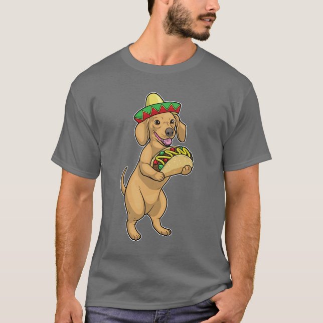 Camiseta Taco Dachshund (Frente)