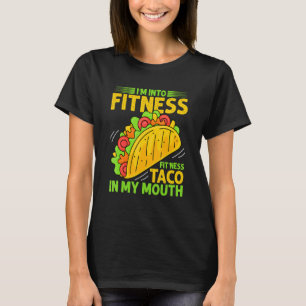 Camiseta Taco De ajustado Em Minha Boca Comida Mexicana