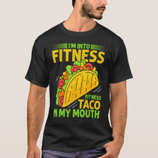 Camiseta Taco De ajustado Em Minha Boca Comida Mexicana