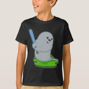 Camiseta Taco de beisebol do foca