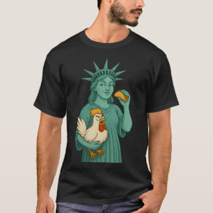 Camiseta Taco de Frango da Estátua da Liberdade Trump Sempr