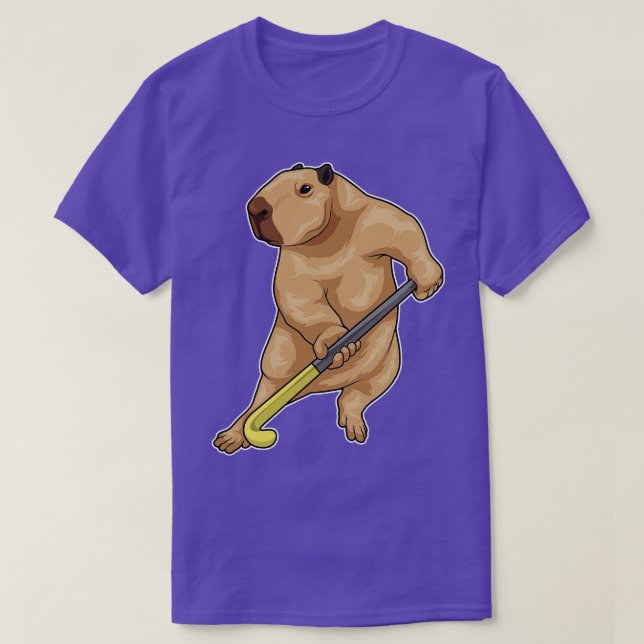 Camiseta Taco de hóquei em campo da Capybara (Frente do Design)