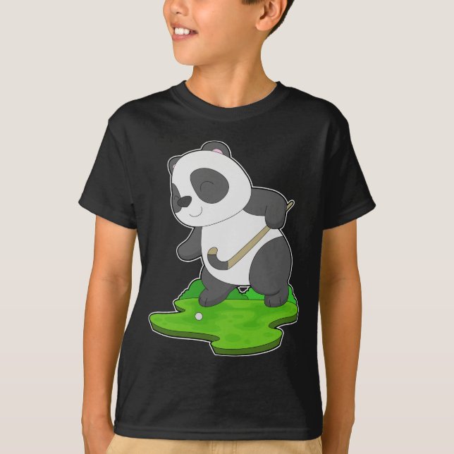 Camiseta Taco de Hóquei em Panda (Frente)