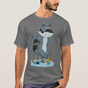 Camiseta Taco de hóquei no gelo da Racoon