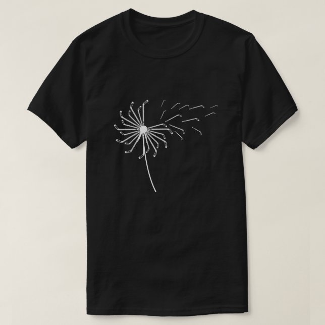 Camiseta Taco de hóquei no gelo Dandelion para jogador de h (Frente do Design)