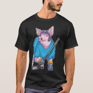 Camiseta Taco de hóquei no gelo do porco