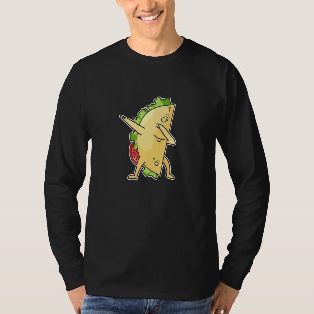 Camiseta Taco Design Para Uma Comida Mexicana (Frente)