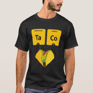Camiseta Taco Elementos Químicos Taco Mesa Periódica
