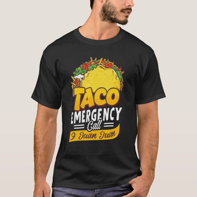 Camiseta Taco Emergency Taco Day For Men Women Outdoor (Frente)