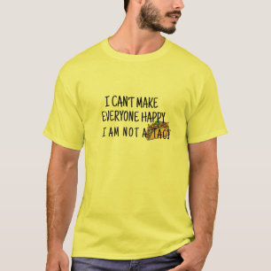 Camiseta Taco Engraçado dizendo cotas não pode deixar todo 