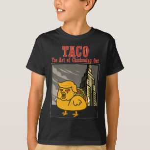 Camiseta Taco Engraçado Trump Sempre Fugindo A Arte Da