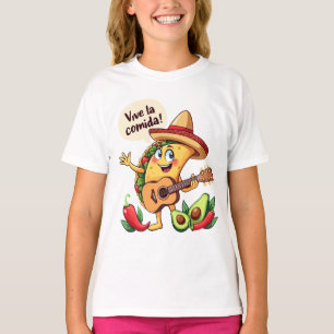 Camiseta Taco Fiesta mit Gitarre und hispanischem Flair