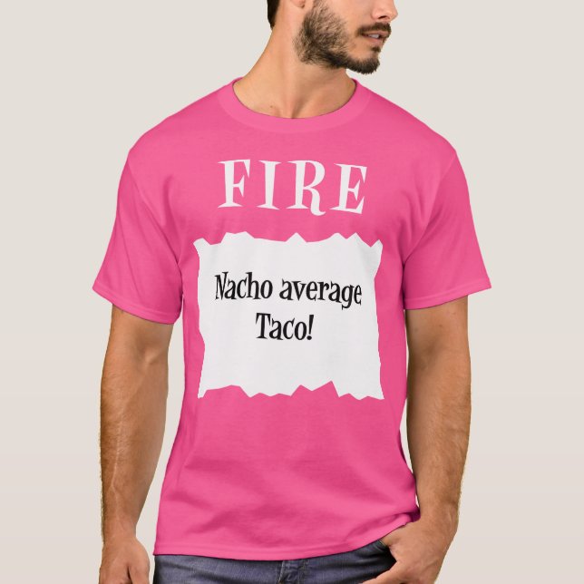 Camiseta Taco Fire Sauce Packet Halloween Nacho Average Tac (Frente)