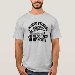 Camiseta Taco Fitness Ginásio Divertido
