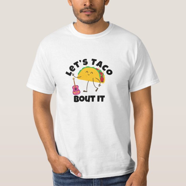 Camiseta "Taco Guitar T-Shirt - Engraçado Teto Comida Mexic (Frente)