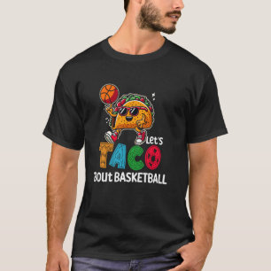 Camiseta Taco Jogando Basquete Comida Mexicana Cinco De Mai