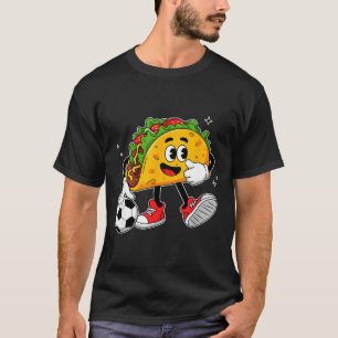 Camiseta Taco jogando futebol mexicano cinco de maio chapéu