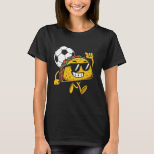 Camiseta Taco Jogando Futebol Mexicano Cinco De Maio Sombre