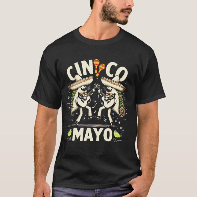 Camiseta Taco Lover Comida Cinco De Mayo 2024 T-Shirt Cláss (Frente)