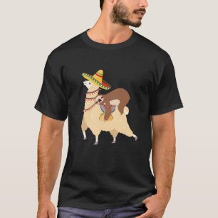 Camiseta Taco Loving Animal Llama Preguiçoso